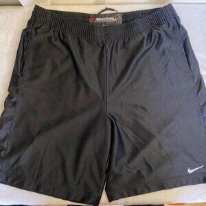 Men's Nike Basketball Lined Pocket Black Shorts: XL